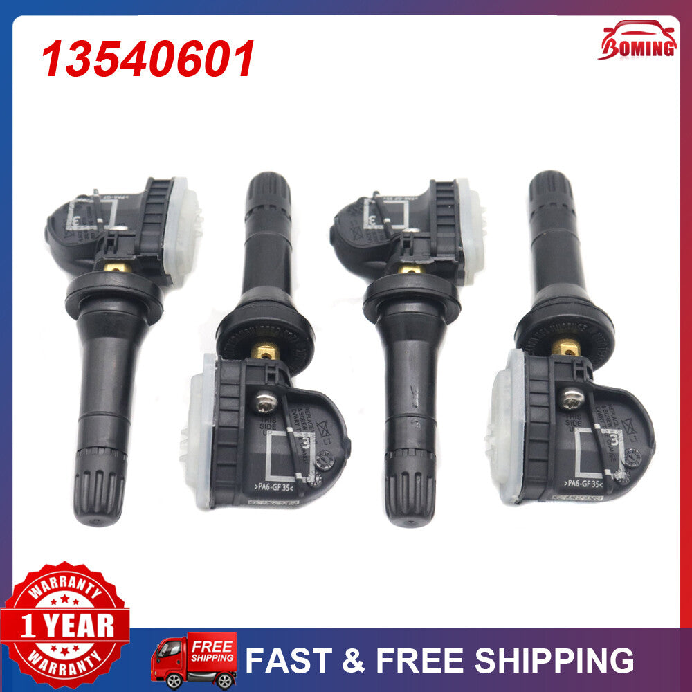 13540601 4PCS NEW TPMS Tire Pressure Sensor Fits for GMC for Chevy for Buick for Cadillac