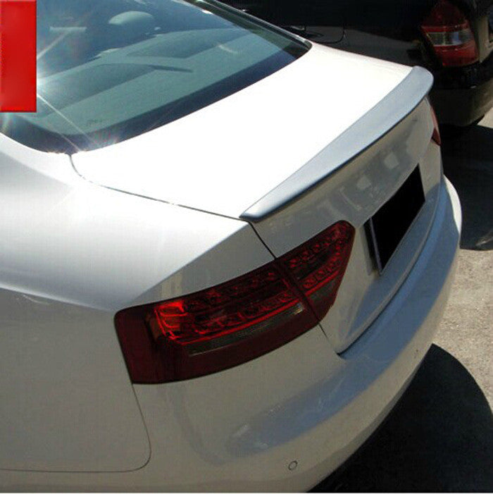 PU Unpainted Rear Trunk Spoiler Boot Lip Wing for Audi A5 Four Door 2010-2012