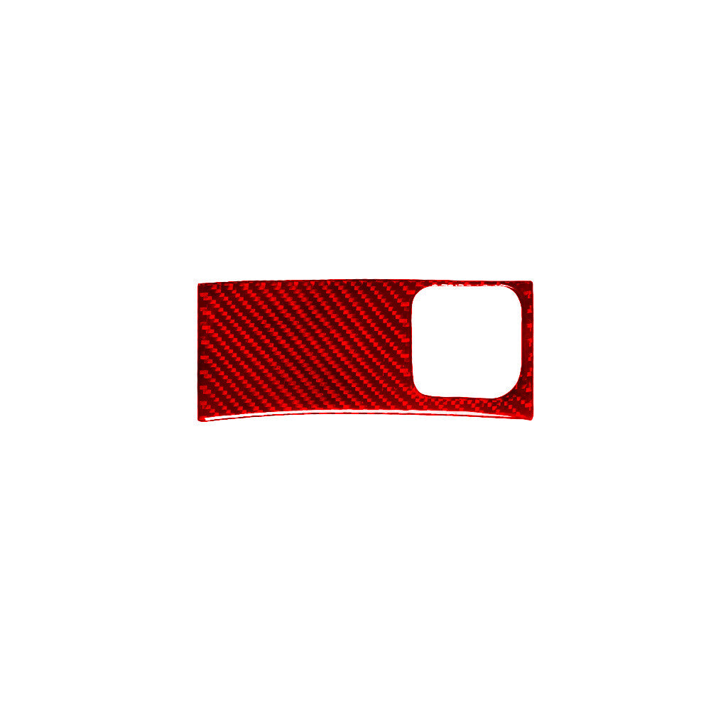 Red Carbon Fiber Rear Central Power Socket Trim for Mercedes R-Class 2009-2012