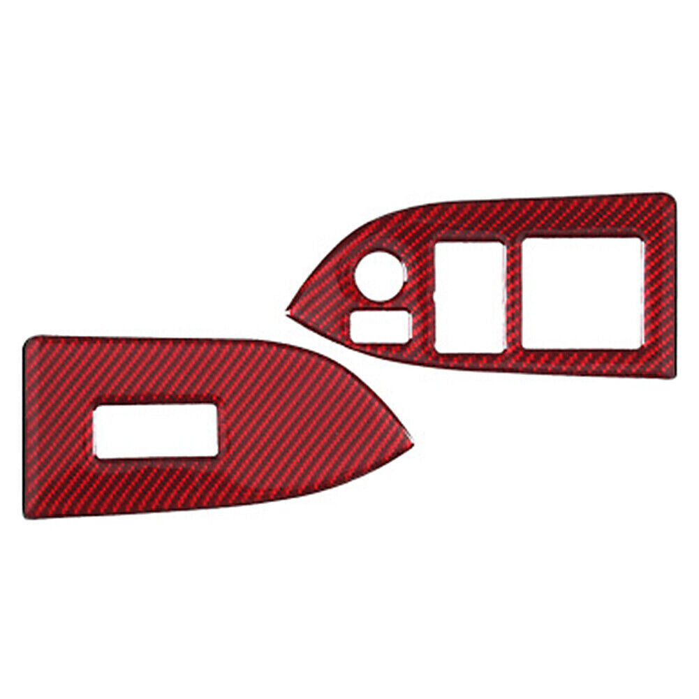 Red Inner Window Switch Button Cover Trim RHD Fit for Subaru BRZ for Toyota 86 2013-2017