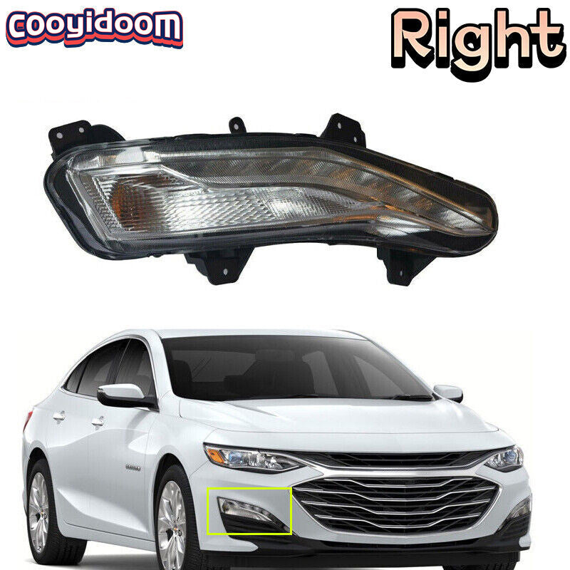 Right Front Driver Side Fog Lamp LED Daytime Running Lamp For 2019-2021 Malibu