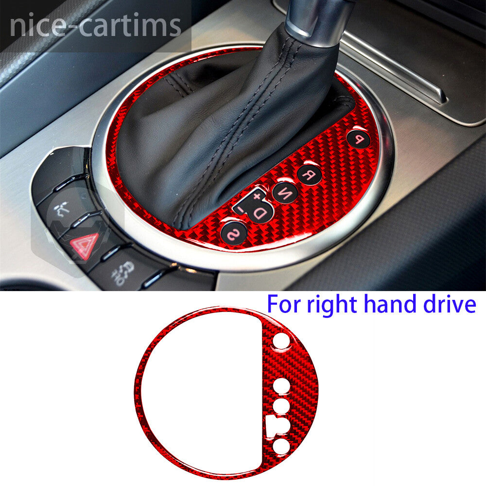 Red Carbon Fiber RHD Console Gear Shift Box Trim for Audi TT 8n 8J MK123 2008-14