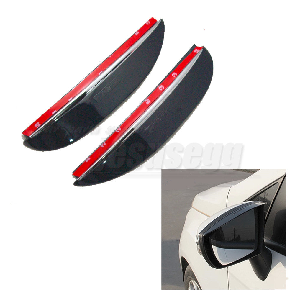 Set of 2 LR Rearview Door Mirror Sun Rain Deflector for Ford Escape 2013-14