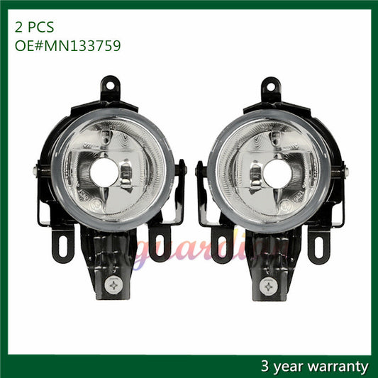 MN133759 A Pair Fog Lights Clear Driving Lamps For Pajero Montero 03-06 MN136353