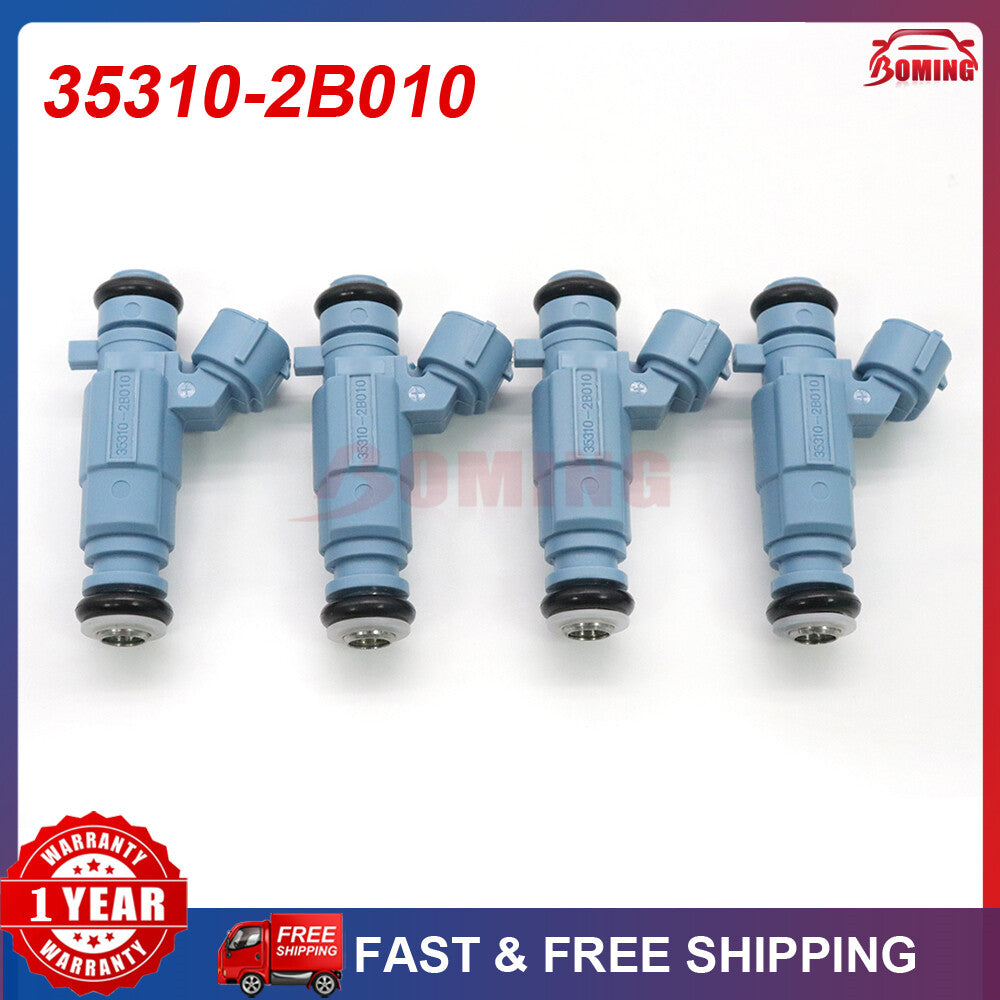 35310-2B010 4PCS New Fuel Injector 353102B010 Fits for Hyundai i20 i30 for Kia