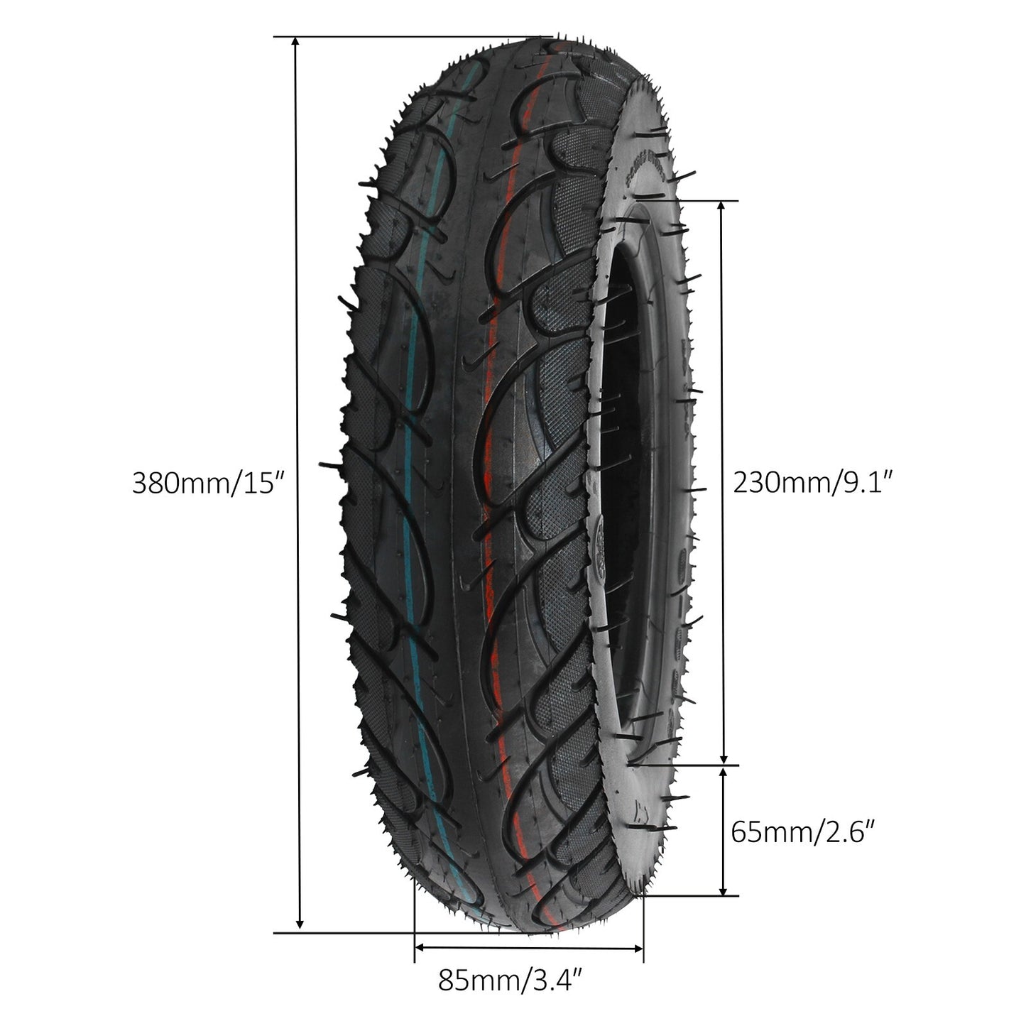 2x 3.50-8 Street Tire Tube Bend Valve Z50R Z50A Z50 for Mini Trail Monkey Scooter