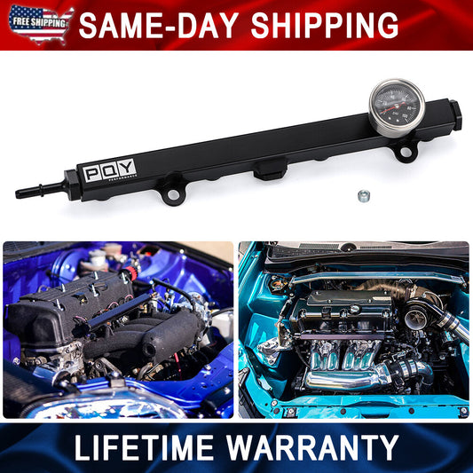 High Flow Fuel Rail With 1/8npt Gauge for Honda K Series K20/24 Rsx for Civic Engine