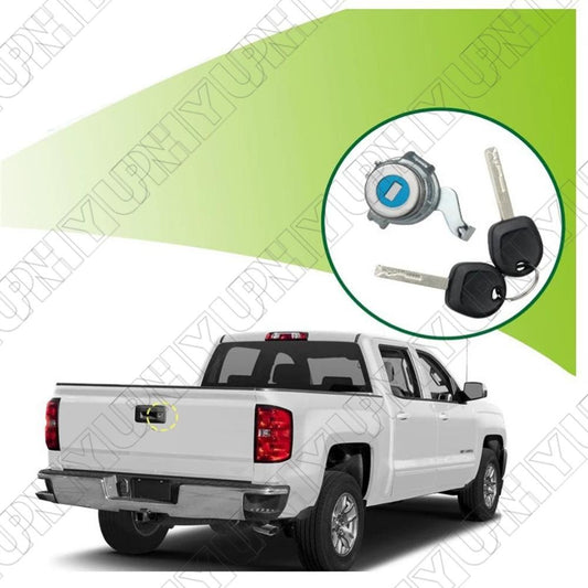 Rear Tailgate Door Lock with Keys For Chevy Silverado 2014-19 23338181, 23371760