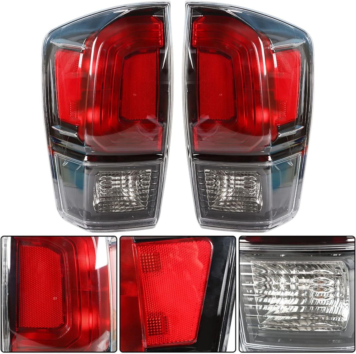 Pair Tail Light Assembly Reversing Light for Toyota Tacoma 2016-2021 8156004200