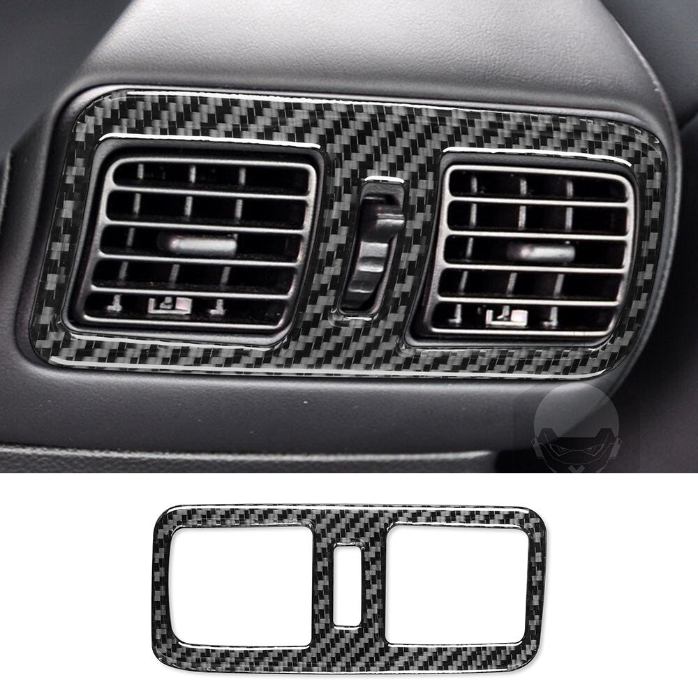 Carbon Fiber Interior Rear Air Vent Outlet Panel Trim for Infiniti G37 2007-2009