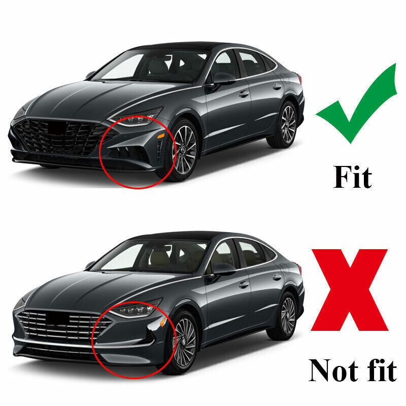 3x for Hyundai Sonata 2020-23 Black Front Bumper Lip Chin Splitter Spoiler Guard