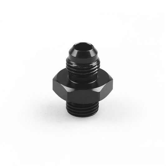 ORB-6 O-ring Boss AN6 6AN to AN6 6AN Male Adapter Fitting Aluminum Black 1pc