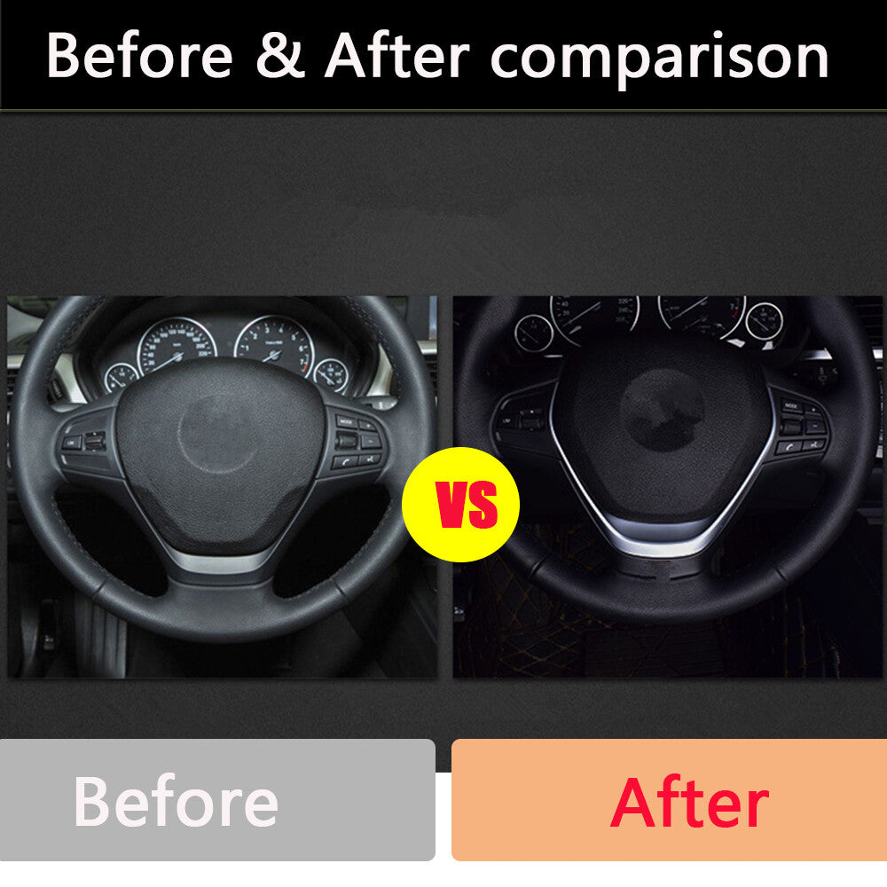 Middle Badge Trim Chome Steering Wheel Trim for BMW 1 3 Series F20 F30 F34 3GT