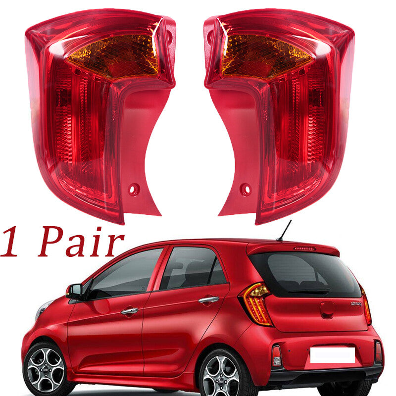 1 Pair Tail Rear Stop Lamp for Kia Picanto 2012-2016 Tail Light Stop Light