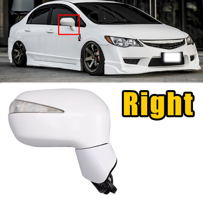 1Pcs Right Rearview Mirror Assy LED 5-PINS for HONDA for CIVIC FA1 FD1 FD2 2006-2011