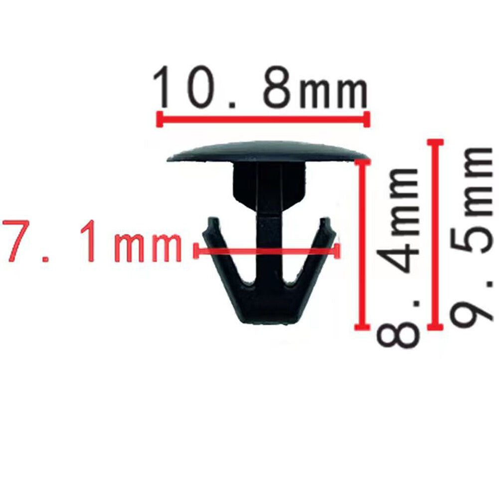 10 Car Hood Under Bonnet Rubber Seal Weatherstrip Retainer Clips for Honda