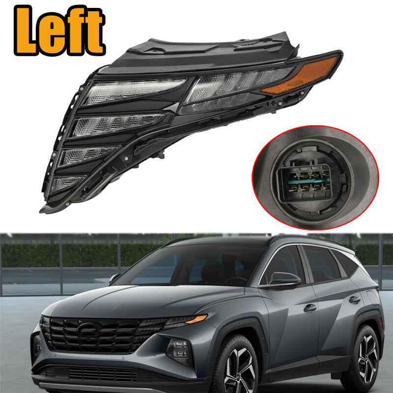 1PCS Left Headlight LED DRL Daytime Running Lights for Hyundai for Tucson 2022-2024