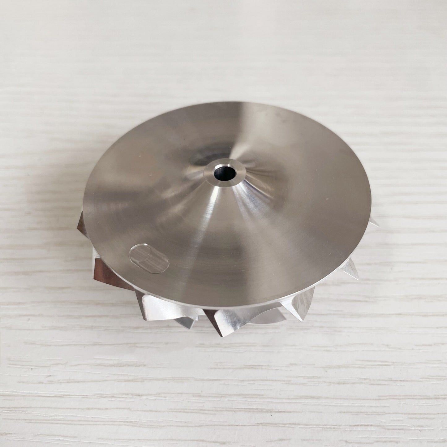 GT15-25 54.28/67.40 mm 7+7 Blade High-Performance Turbine Billet Compressor Wheel
