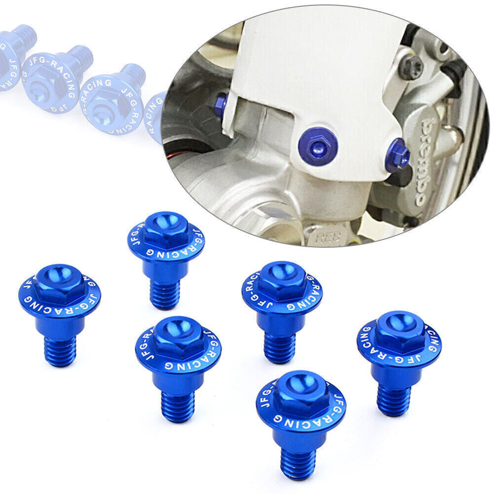 6x Fork Guard Bolts Fit for Yamaha YZ450FX 250FX YZ250X 125X YZ125 250 450F 2008-18