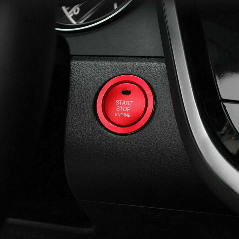 Red Aluminum Engine Start Stop Button Cover Decal Trim for Toyota for Corolla 19-23