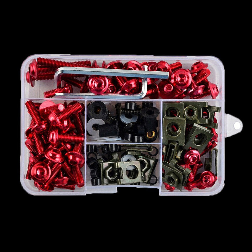 Red Complete Fairing Bolts Screw fit For GSXR600/750/1000 SV650 1000 TL DL