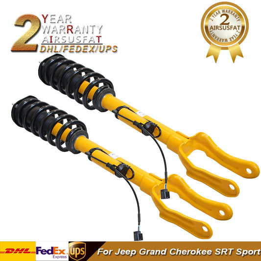 2x for Jeep Grand Cherokee SRT SRT8 Front Shock Absorber Strut Assys w/ Electric