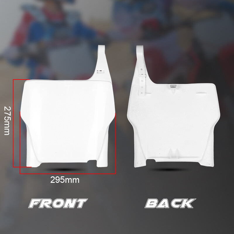 White Front Number Plate Fit for HONDA CRF250 CRF250R 2004-2007 Pit Dirt Bike
