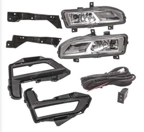 2017-2020 for Nissan Rogue S SV SL Front Bumper Fog Light w/Switch Bezel Wires