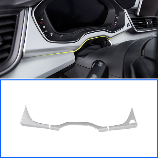 3P Matte Chrome Instrument Dashboard Panel Cover Trim for Audi Q5 SQ5 2018-2024