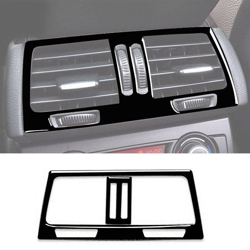 Sleek black vent cover trim suitable for BMW X5, X6, E70, E71 (2008-2013)