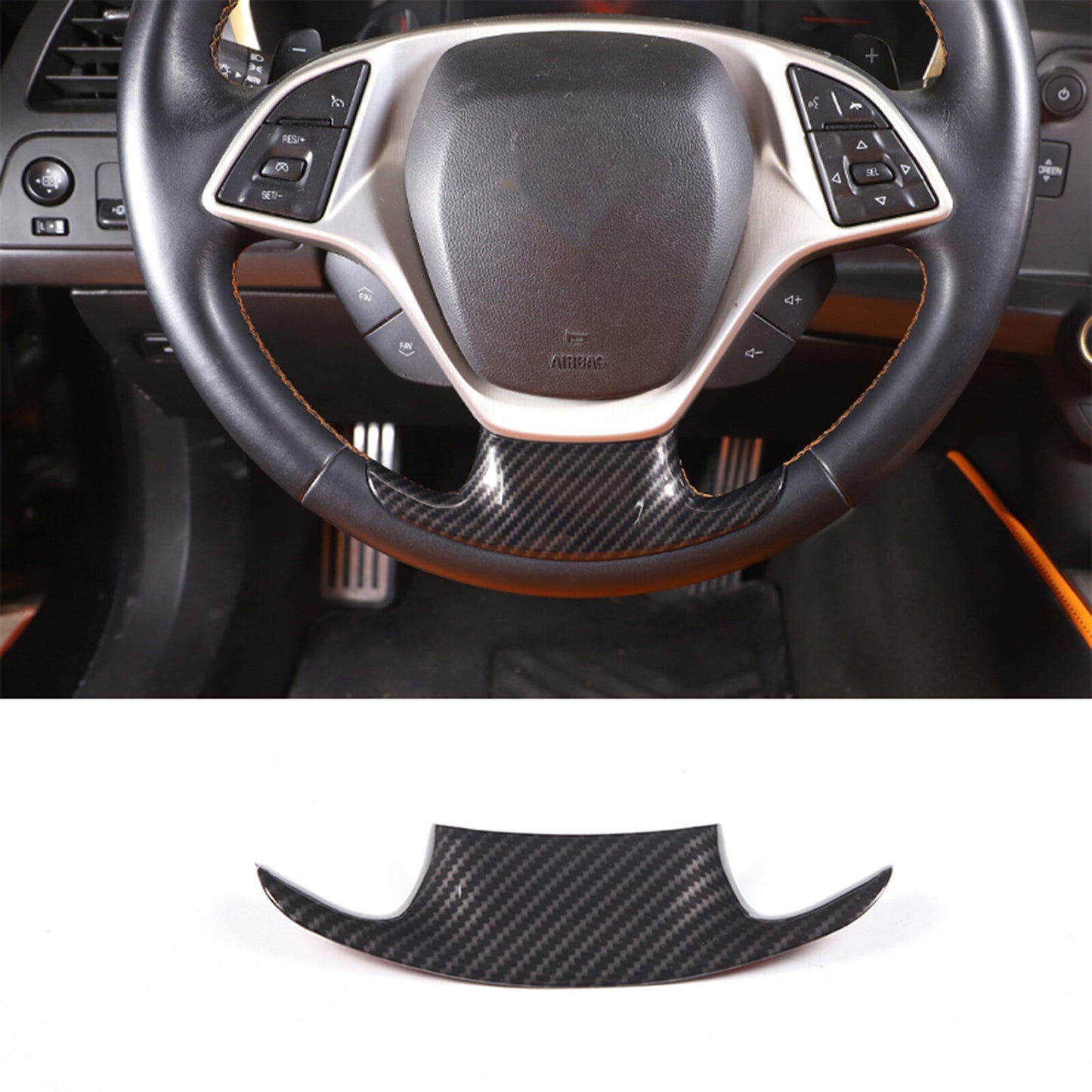 Carbon fiber glass lift panel trim for Toyota FJ Cruiser 2007-2021 (USA)