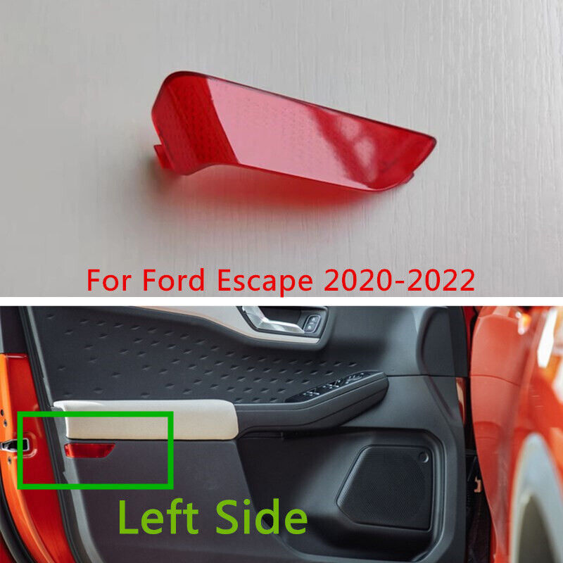 Red Front Left Door Panel Reflector Light Lens Cover for Ford Escape 2020-2022