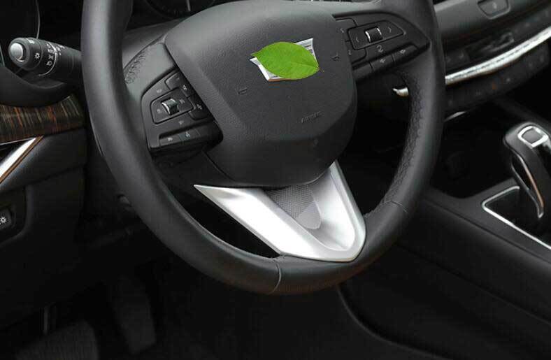 Matte Silver Steering Wheel U Type Cover Trim 1X Fit for Cadillac CT4 2020-2024