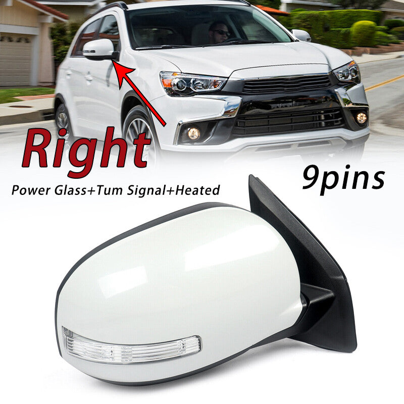 Right rearview mirror turn signal 9-line for Mitsubishi Outlander Sport ASX 14-19