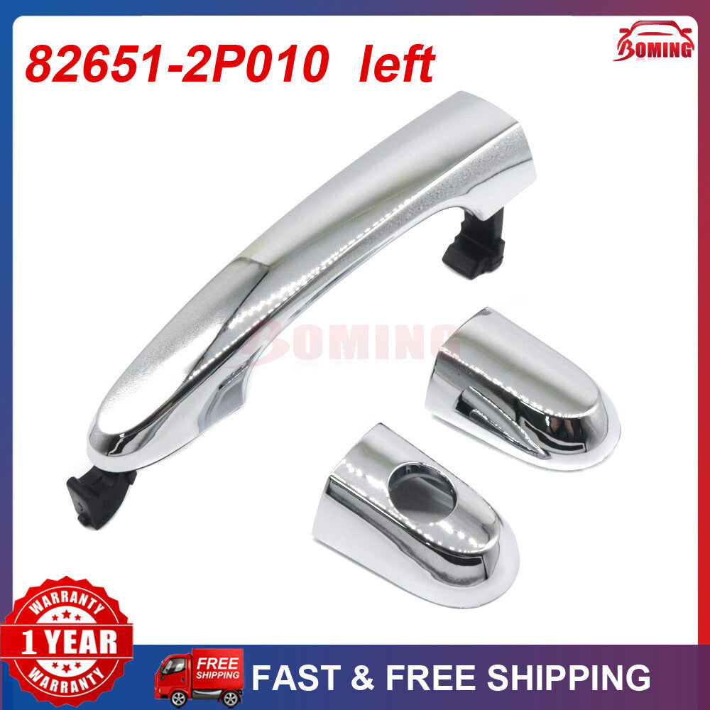 Left Door Handle Chrome Exterior Outside 82651-2P010 for Kia Sorento 2011-2015