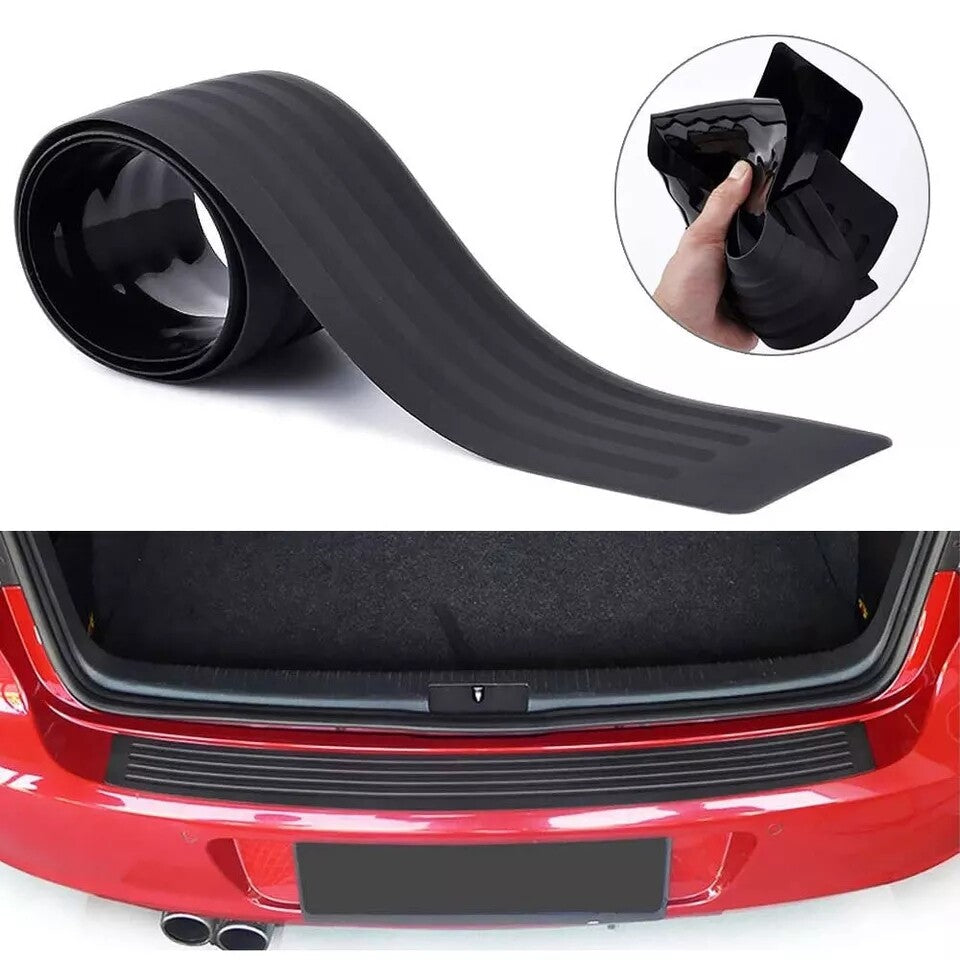 Car Rubber Plate Trim Strips Rear Cover Bumper Sill Body Guard Protector 104cm