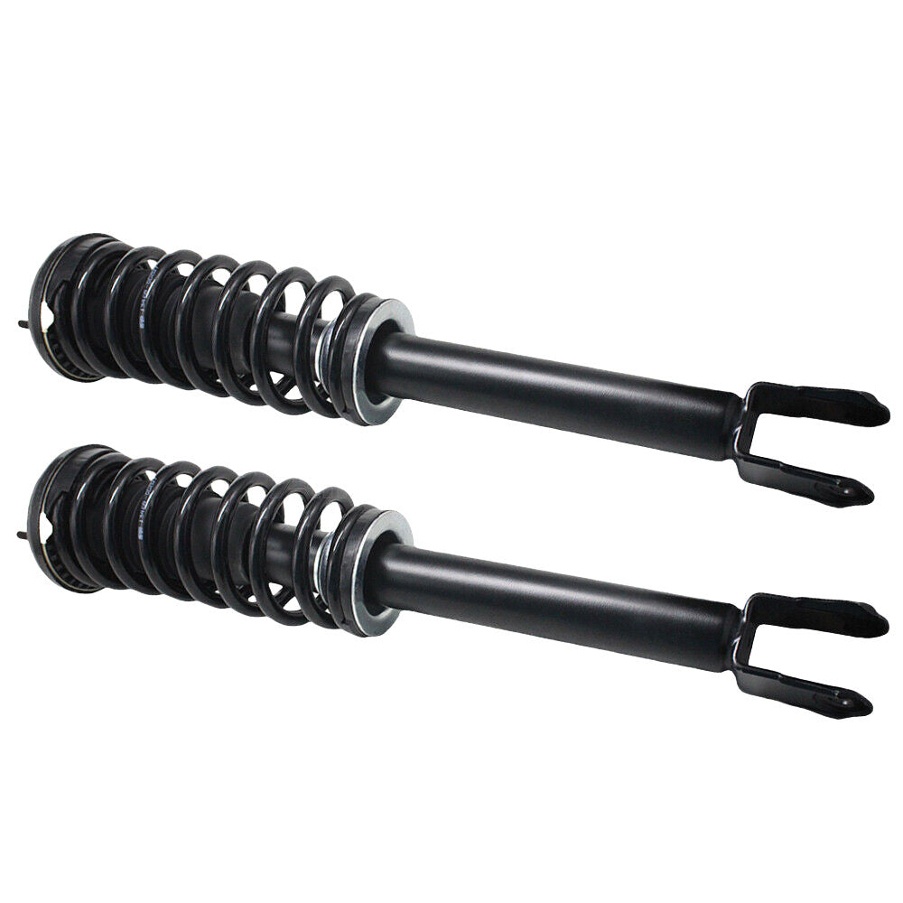 pair of front shock absorber strut assemblies with electric adjustment for Jaguar XJ XJR X351 RWD 2010-2019