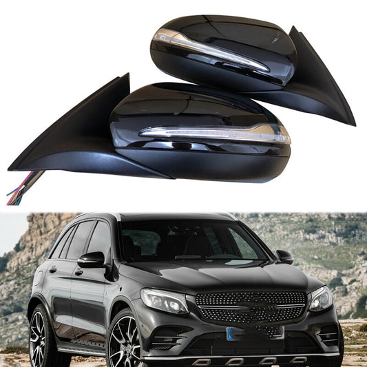 1Pair Side Door Mirror for Mercedes-Benz X253 Class GLC300 GLC200 GLC350 2016-22