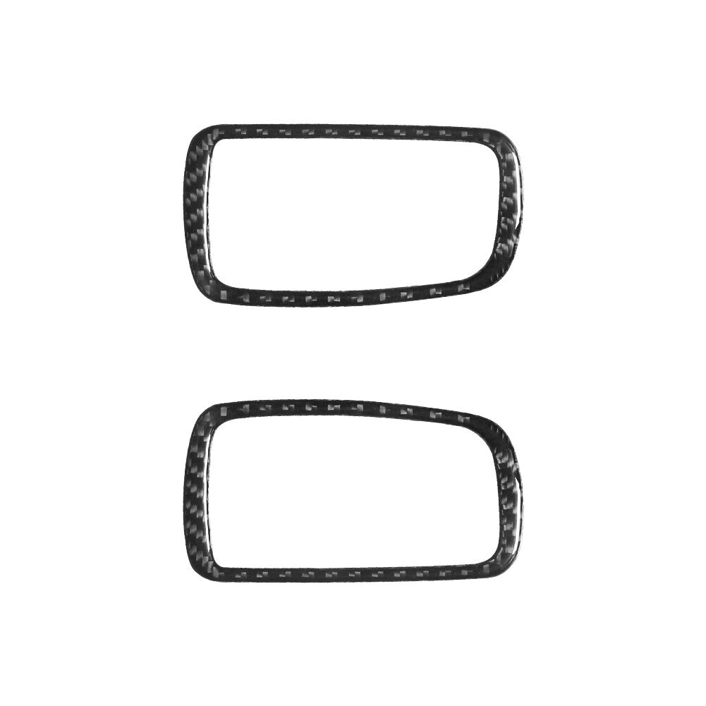2X Carbon Fiber Front Door Handel Cover Trim for Mitsubishi Outlander 2014-2016