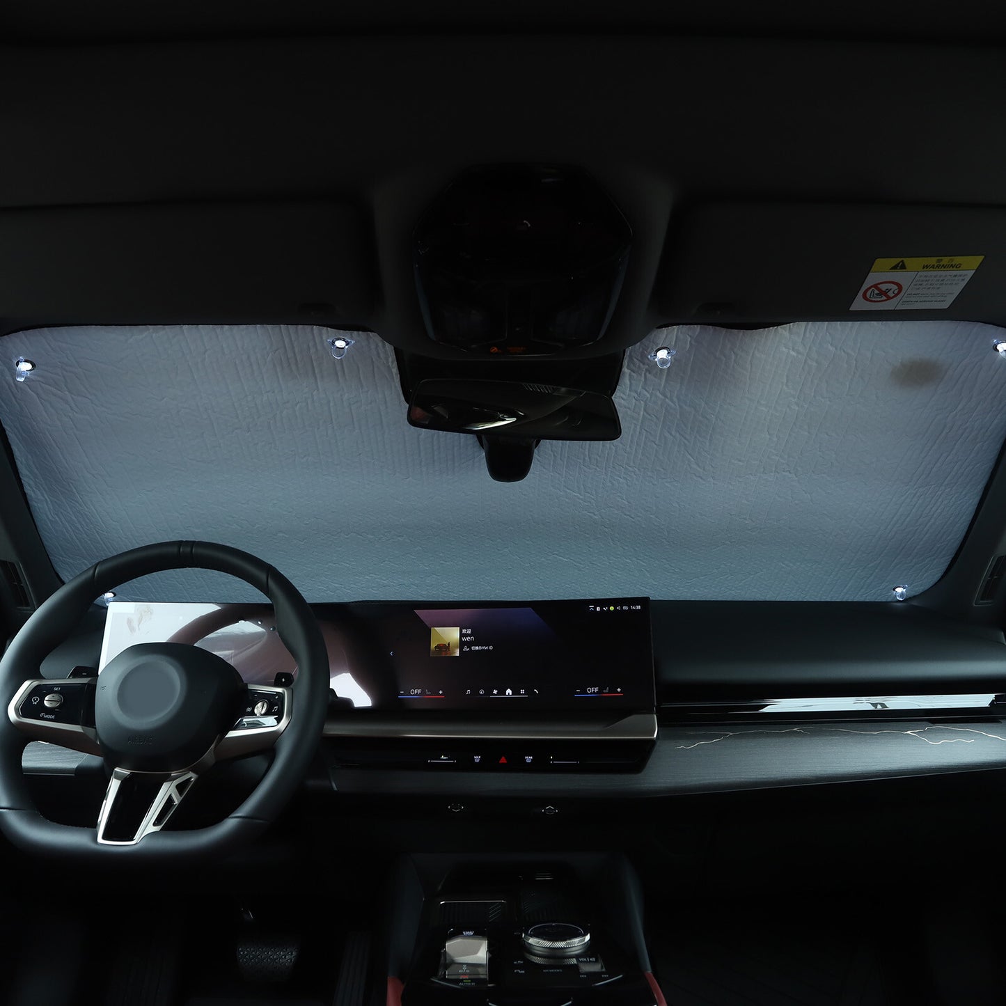 Car windshield sunshade UV block for BMW 5 Series 2024-2025