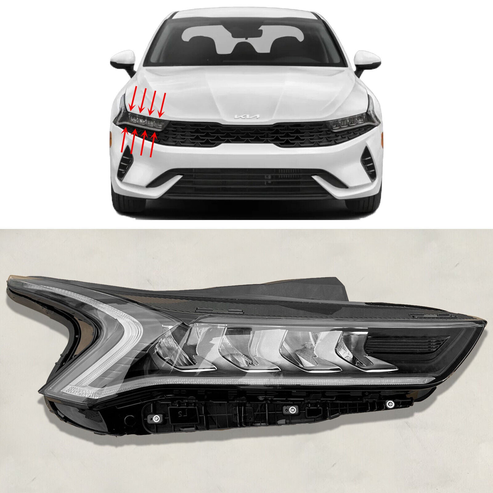 Full LED Headlight for 2021-2023 for Kia K5 LX LXS EX Right Passenger 92102-L3000
