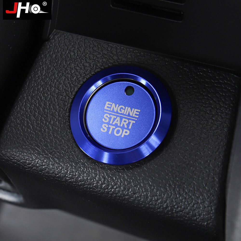 Car Engine Start Stop Ignition Switch Cover Push Caps Ring for Ford F-150 F150