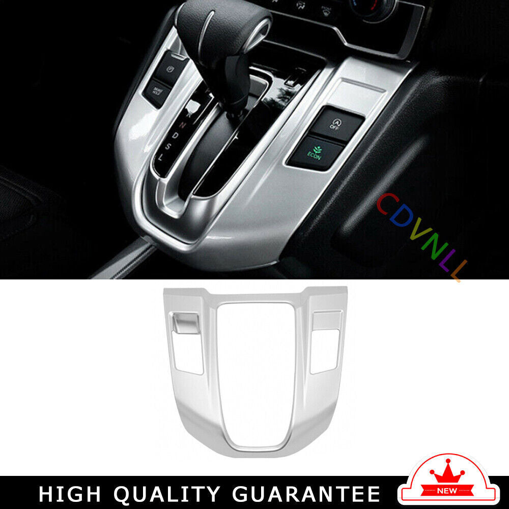 Middle Console Gear Shift Panel Trim Fit for Honda CRV CR-V 2017-22 Matte Silver