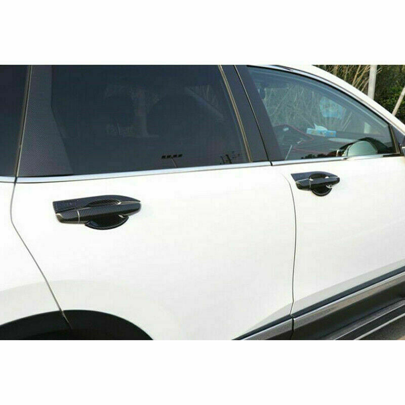 for Honda CR-V CRV 2017-2022 Carbon Fiber Look Door Handle Bowl Cover Trim 12Pcs