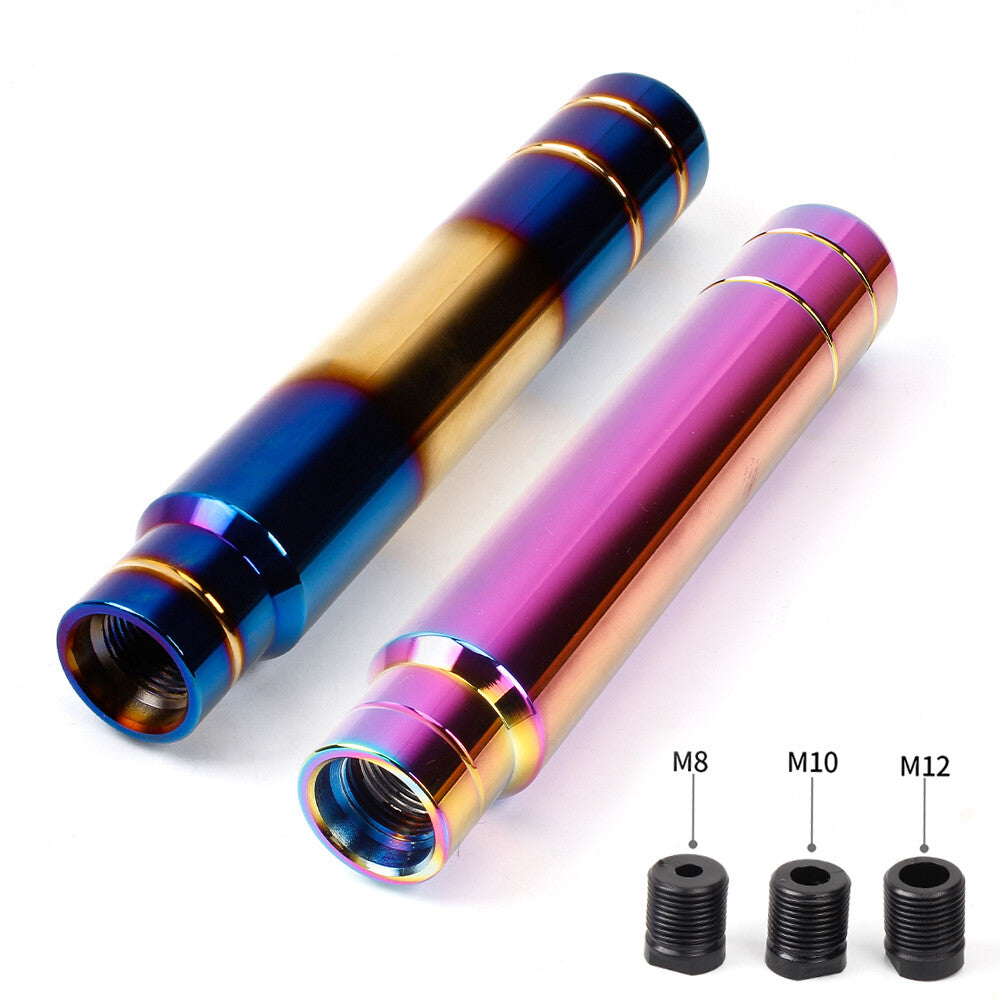 Automatic Gear Stick Shift Knob Shifter Universal 18cm JDM Aluminum Burnt Blue