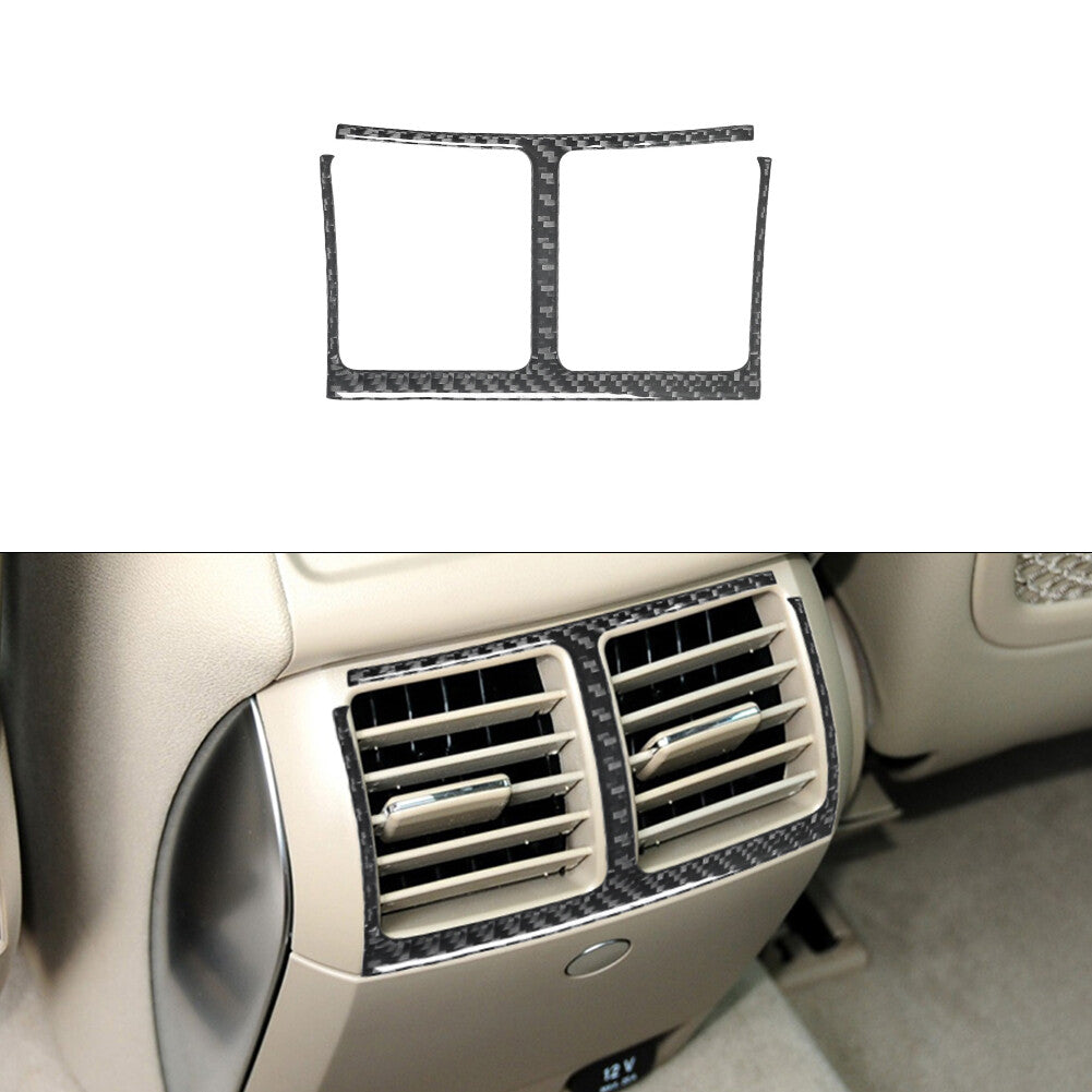 for Mercedes R-Class 2009-2012 Rear Central Air Vent Trim Cover Carbon Fiber