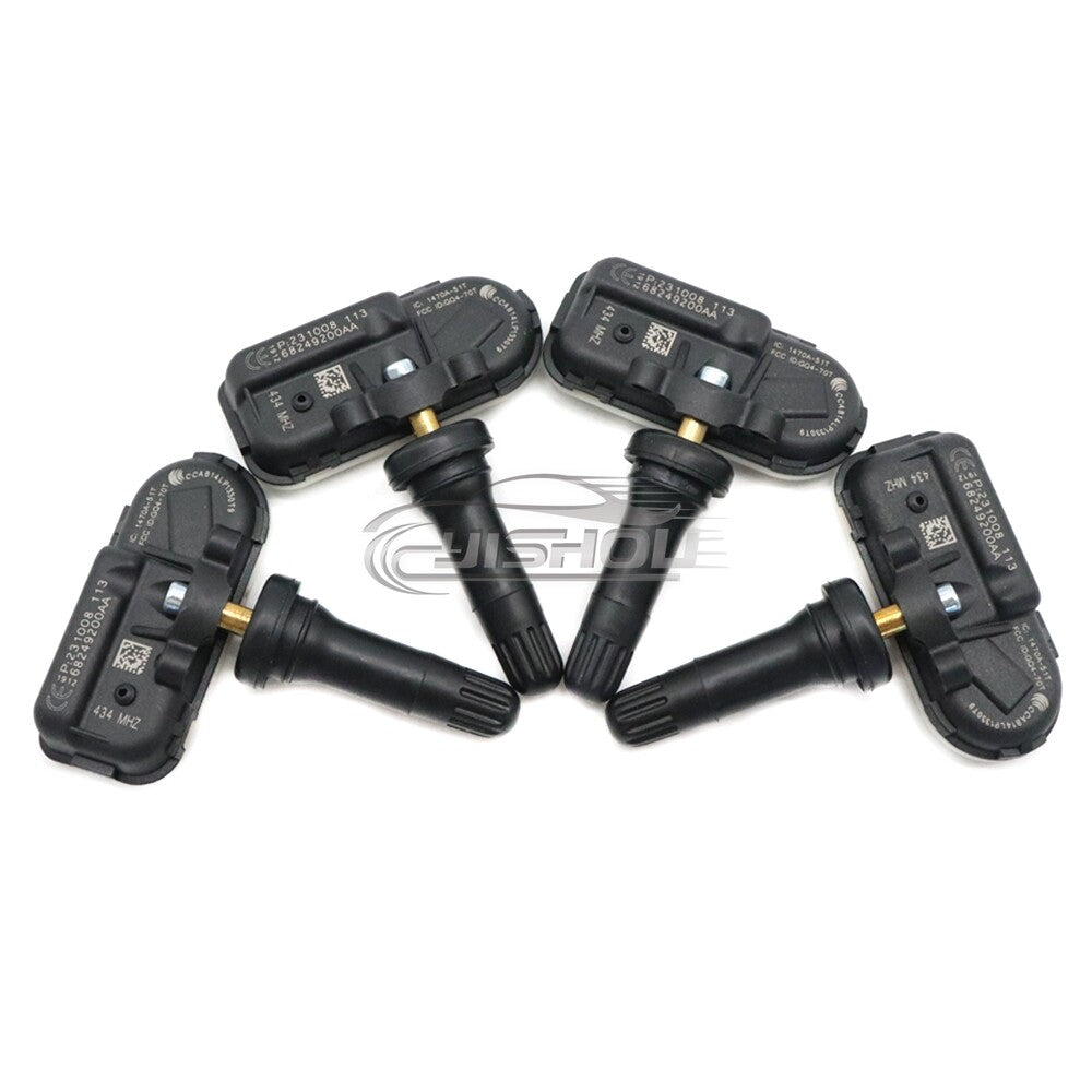 4-piece Tire Pressure Monitoring System (TPMS) 434MHz for Dodge for Ram 3500 14-17 68249200AA