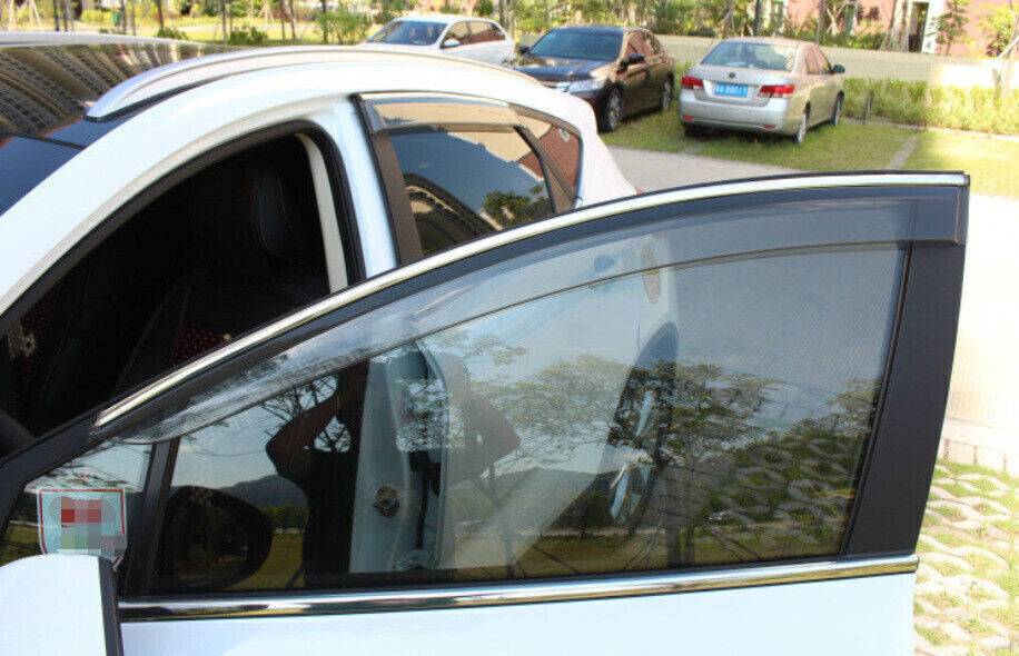 for Mazda 3 Axela Sedan 17-2018 Window Vent Visors Sun Rain Wind Guards Shade 4X