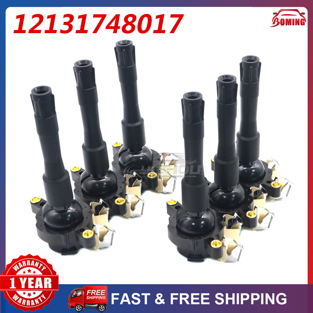 6PC Ignition Coil for BMW 323i 325i 525i 2.5L 328i 528i 2.8L 330i 3.0L 540i 4.4L
