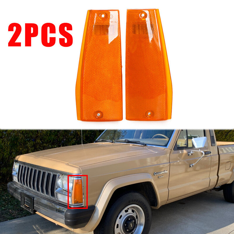 2Pcs Corner Parking Light for Jeep Cherokee Comanche Wagoneer Pickup Truck